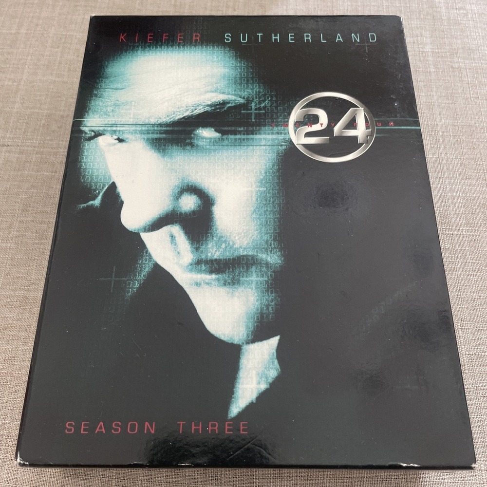 24 - Season 3 Kiefer Sutherland (DVD, 2009, 6-Disc Set) - Used